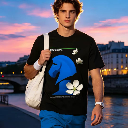 ROGETI Oracles from the GMs: Chess Graphic Unisex T-Shirt