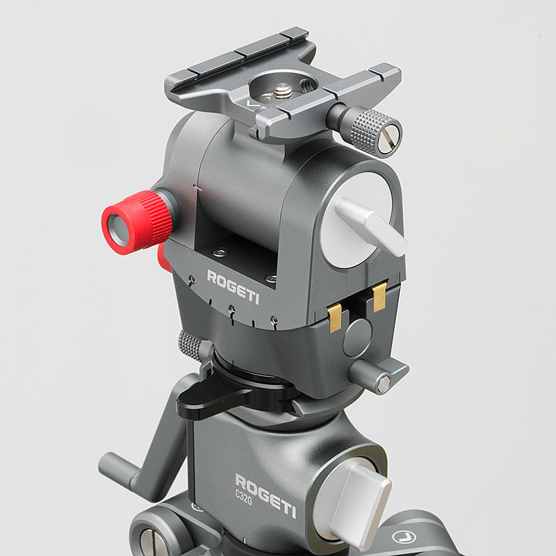 ROGETI T32MAX Gear Tripod, exceptional stability, maximum height of 2m